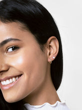 Load image into Gallery viewer, 14K Gold Earrings - Mini Twisted Hoops