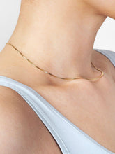 Load image into Gallery viewer, Silver Box Chain Necklace - Jo Gold