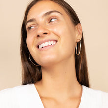 Load image into Gallery viewer, Sterling Silver Hoop Earrings - XL Jess