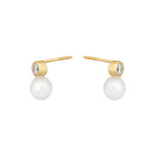 Load image into Gallery viewer, Double Pearl Stud Earrings - Fede