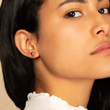 Load image into Gallery viewer, 14K Gold Ball Earrings - Small Sphere Rose