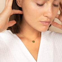 Load image into Gallery viewer, Stone Necklace - Palace Olive Green