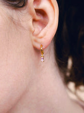 Load image into Gallery viewer, Linear Drop Earrings - Isabella Solo Pink

