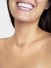 Load image into Gallery viewer, Honeycomb Gold Necklace - Emzotic
