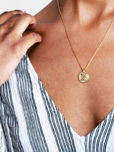 Load image into Gallery viewer, Gold Coin Necklace - Good Luck Necklace
