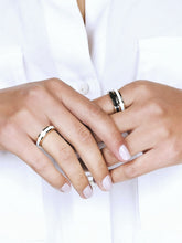Load image into Gallery viewer, Gold Lacquer Ring - Mecca Off White
