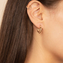 Load image into Gallery viewer, Small Gold Hoop Earrings - Trina
