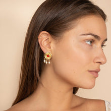 Load image into Gallery viewer, Red Antique Earrings - Raphaelle
