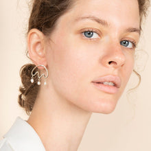 Load image into Gallery viewer, Freshwater pearl drop earrings - Cloud
