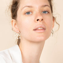 Load image into Gallery viewer, Freshwater pearl drop earrings - Cloud
