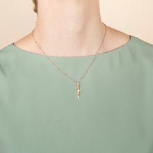 Load image into Gallery viewer, Gold Cross Necklace - Edna
